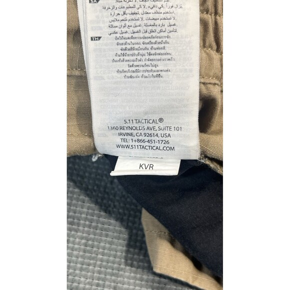 5.11 Tactical Stryke Pants Men 40x32 Brown Khaki Cargo Ripstop Utility Elastic - Picture 10 of 16